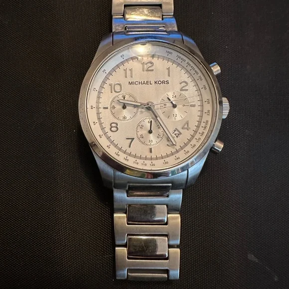 Michael Kors Watch, MK 8036 Michael Kors | Accessories | Michael Kors Silver Over Sized  main image 4